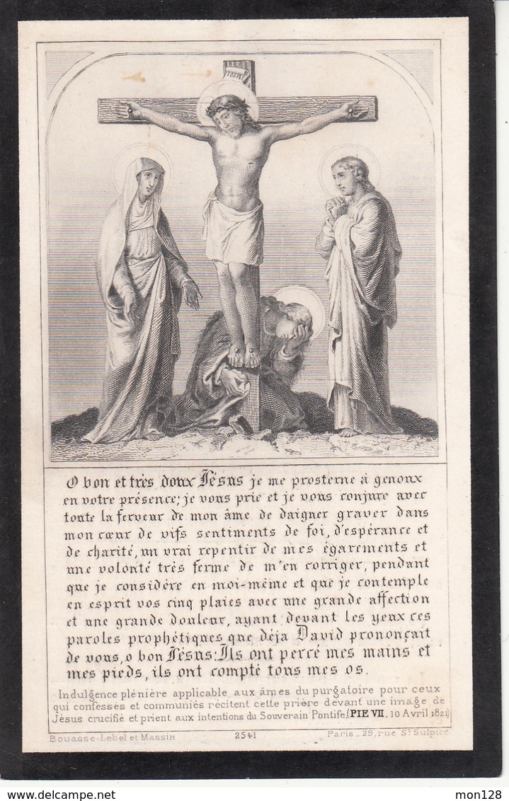 FAIRE PART DECES 16/9/1890 DE JEAN CHARLES DE LA CROIX DE CHEVRIERES COMTE DE ST VALLIER DECEDE CHATEAU DE LA CAVE (58) - Décès