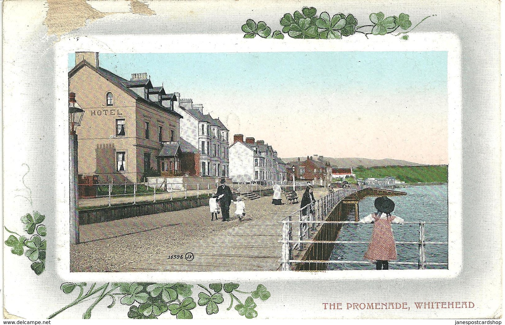 The Promenade - Whitehead - County Antrim With Good WHITEHEAD S.O. Postmark 1910 - Antrim
