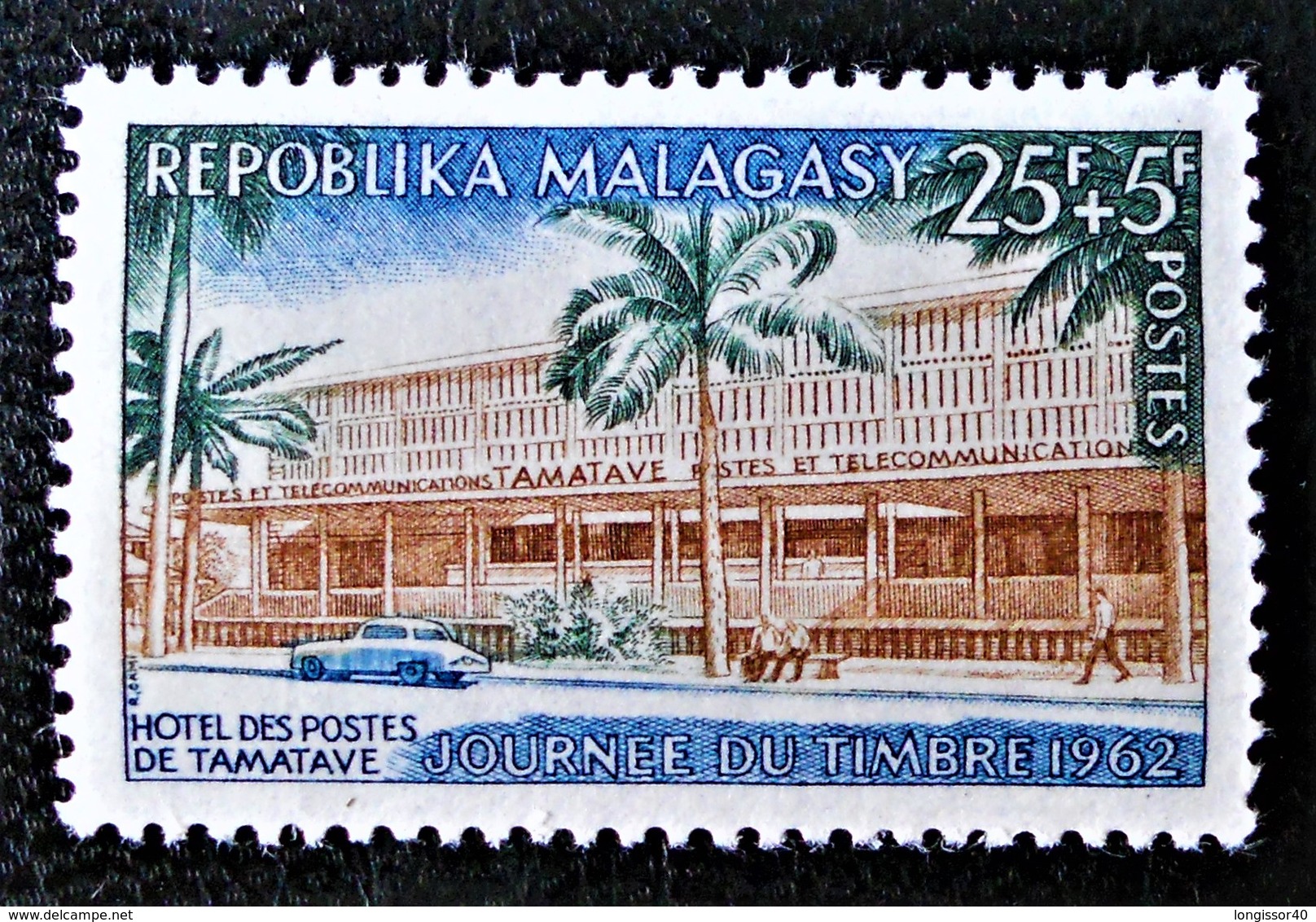 JOURNEE DU TIMBRE 1962 - NEUF * - YT 369 - MI 483 - Madagascar (1960-...)