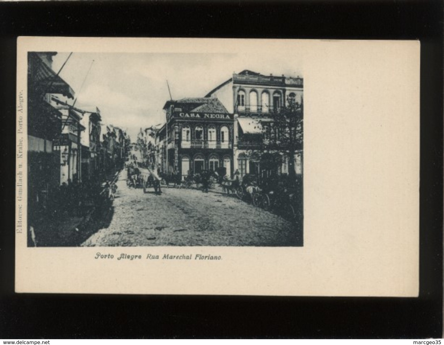 Porto Alegre Rua Marechal Floriano  édit. Gundlach , Brésil Brazil Précurseur - Porto Alegre