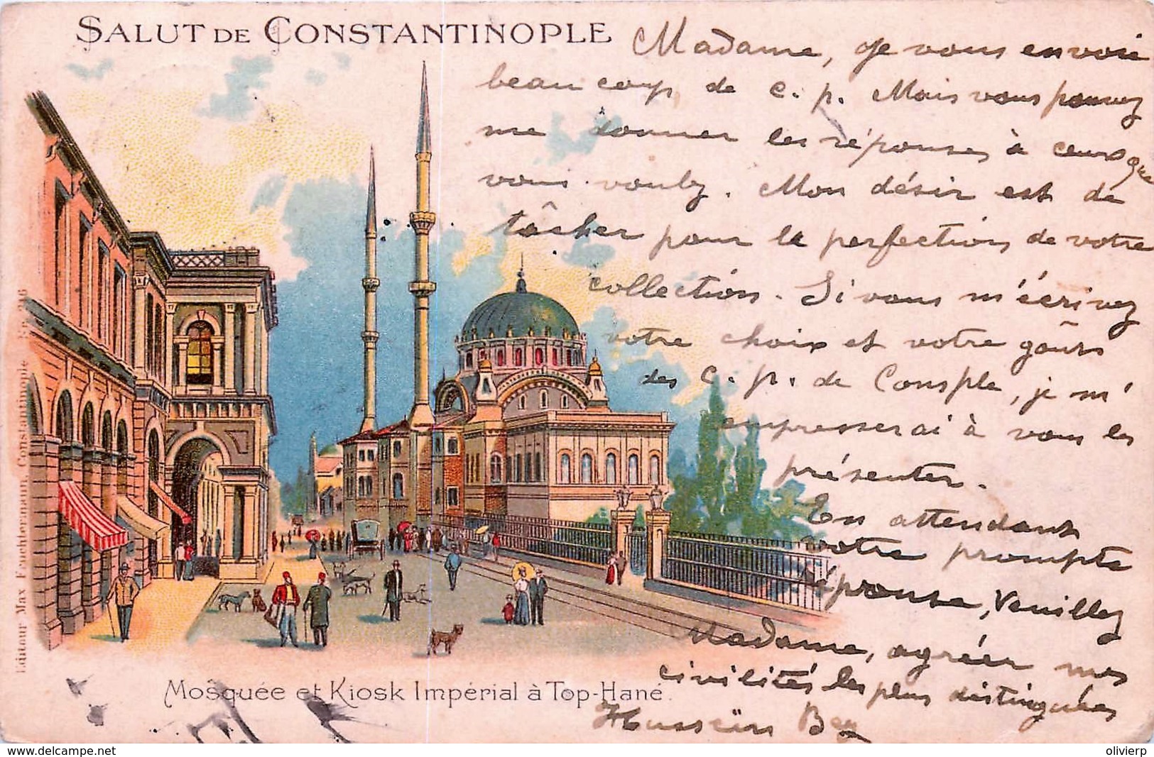 Turquie - Salut De Constantinople - Mosquée Et Liosk Imperial à Top-Hane - Turquie