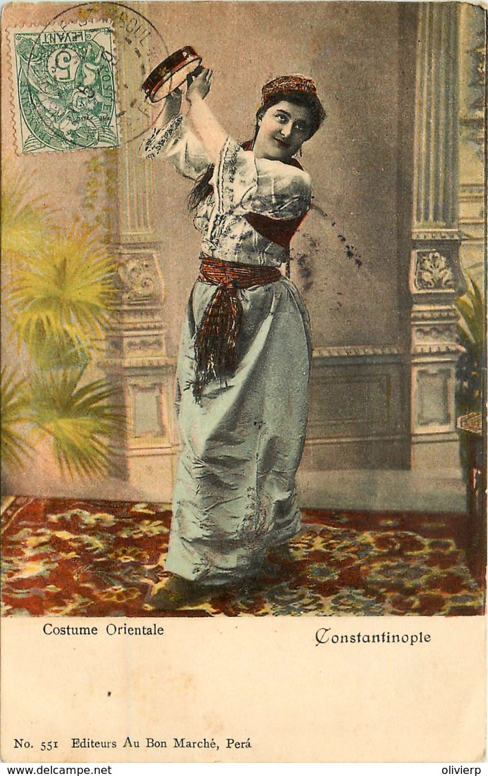 Turquie - Constantinople -  Costume Oriental- Voir Oblitération - Turkey