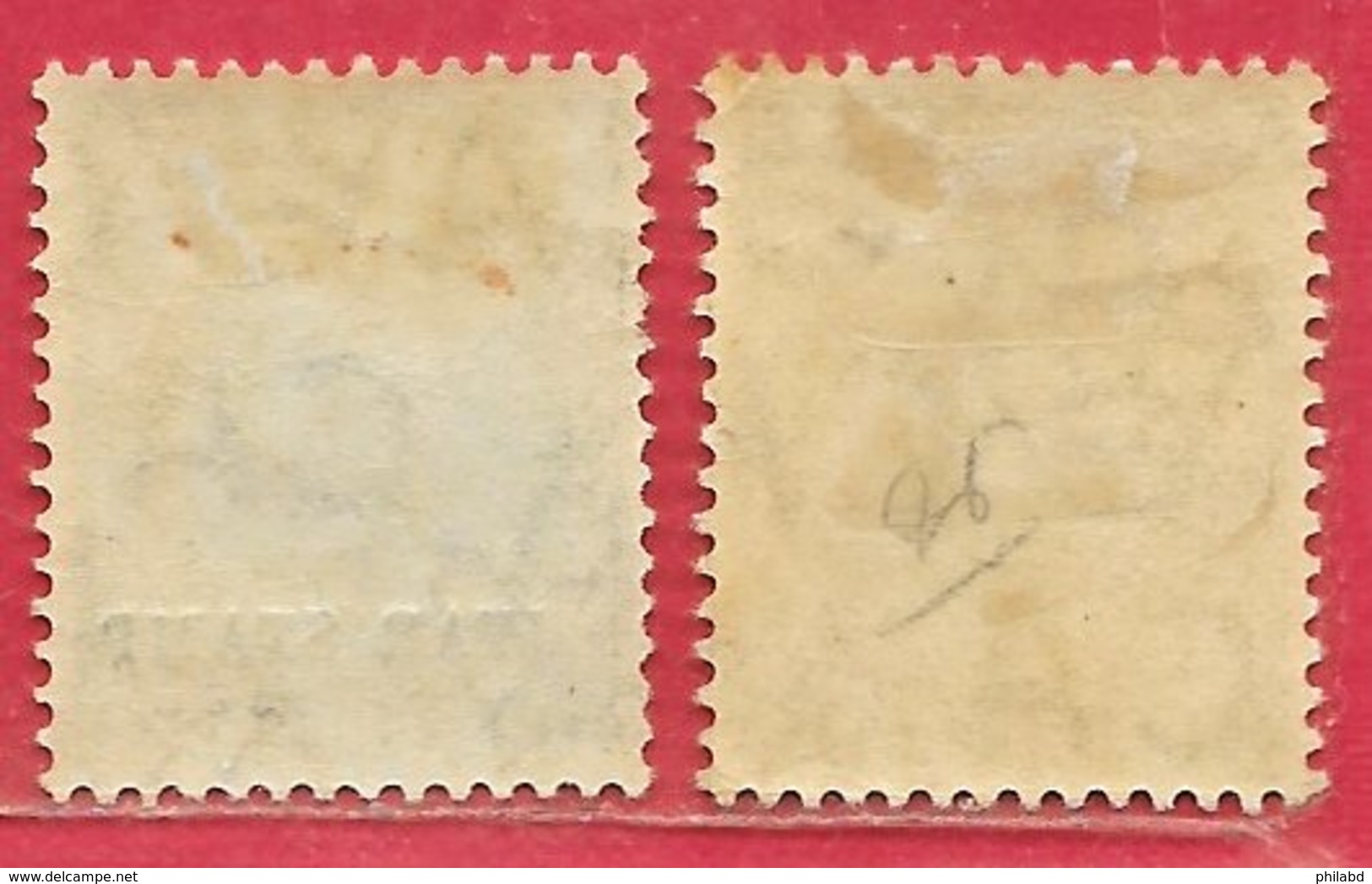 Falkland N°26 & 37 0,5p Vert 1912-20 * - Falklandeilanden