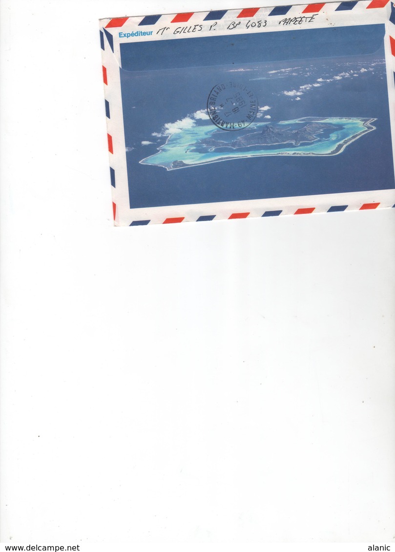Polynésie Française > 1994/PAPEETE Pour 49750-BEAULIEU  N°461 - Brieven En Documenten