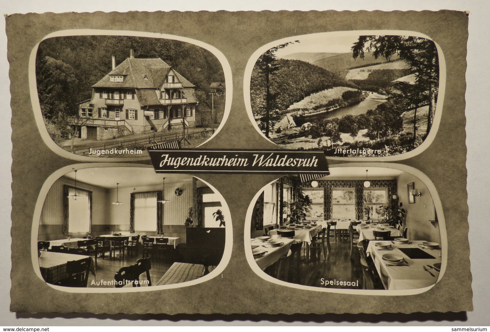 (10/7/47) AK "Gaimühle Bei Eberbach/Neckar" Jugendkurheim Haus Waldesruh, Mehrbildkarte Mit 4 Ansichten - Eberbach