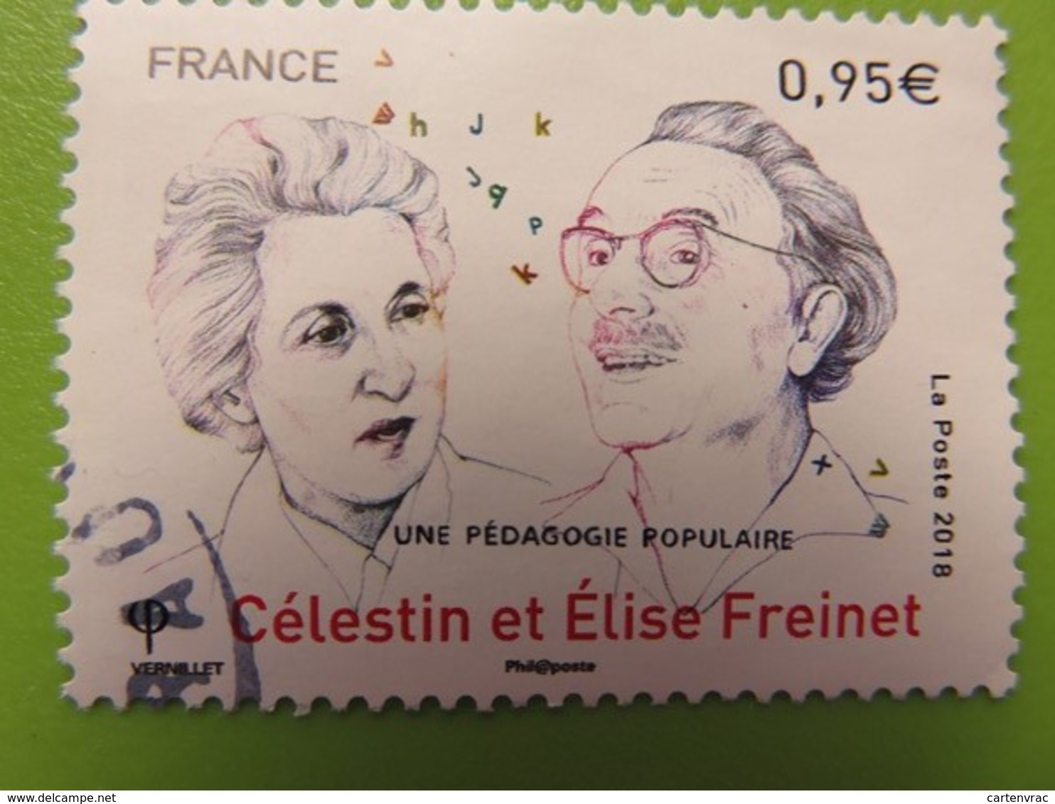 Timbre France - Célestin Et Elise Freinet - Une Pédagogie Populaire - 2018 - Oblitérés