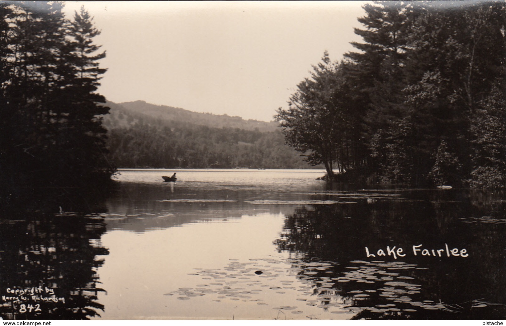 Real Photo RPPC - Vintage - Lake Fairlee Vermont - Excellent Condition - Year 1948 (?) - 2 Scans - Other & Unclassified