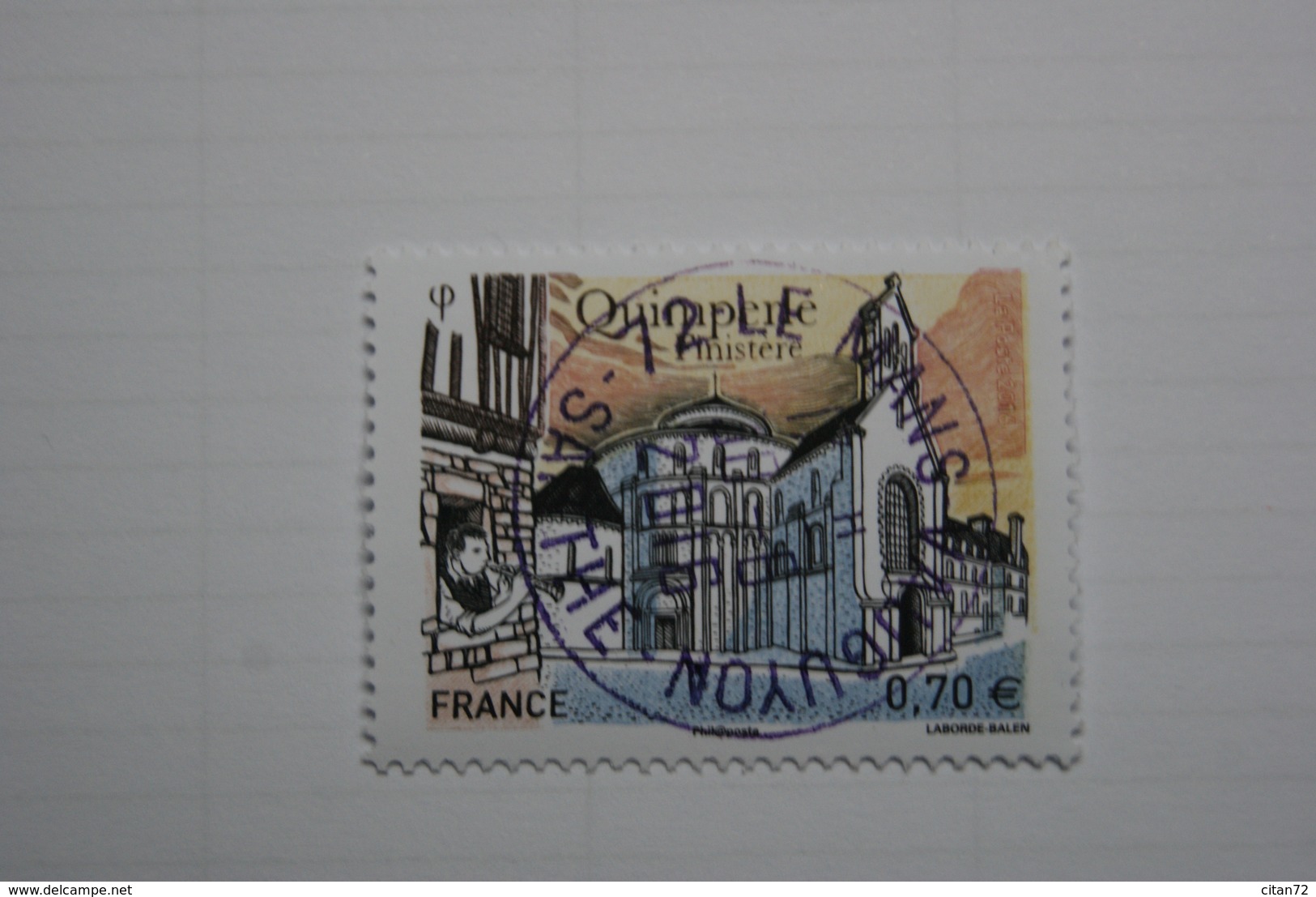 FRANCE 2017    CL 255  QUIMPERLE (Finistere)  Beau Cachet  Rond  (A Voyagé) - Oblitérés