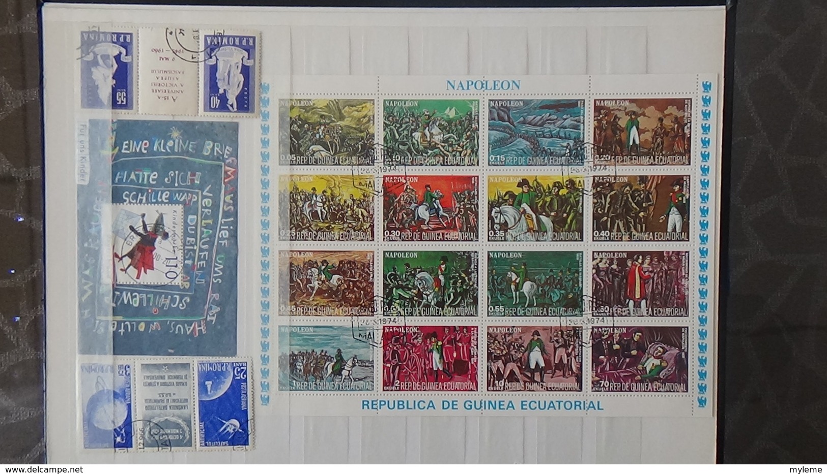 146 Blocs Et Plusieurs Timbres Oblitérés De Différents Pays Dont France 1/2 Bloc Philatec 64 **. Voir Commentaires !!! - Collections (en Albums)