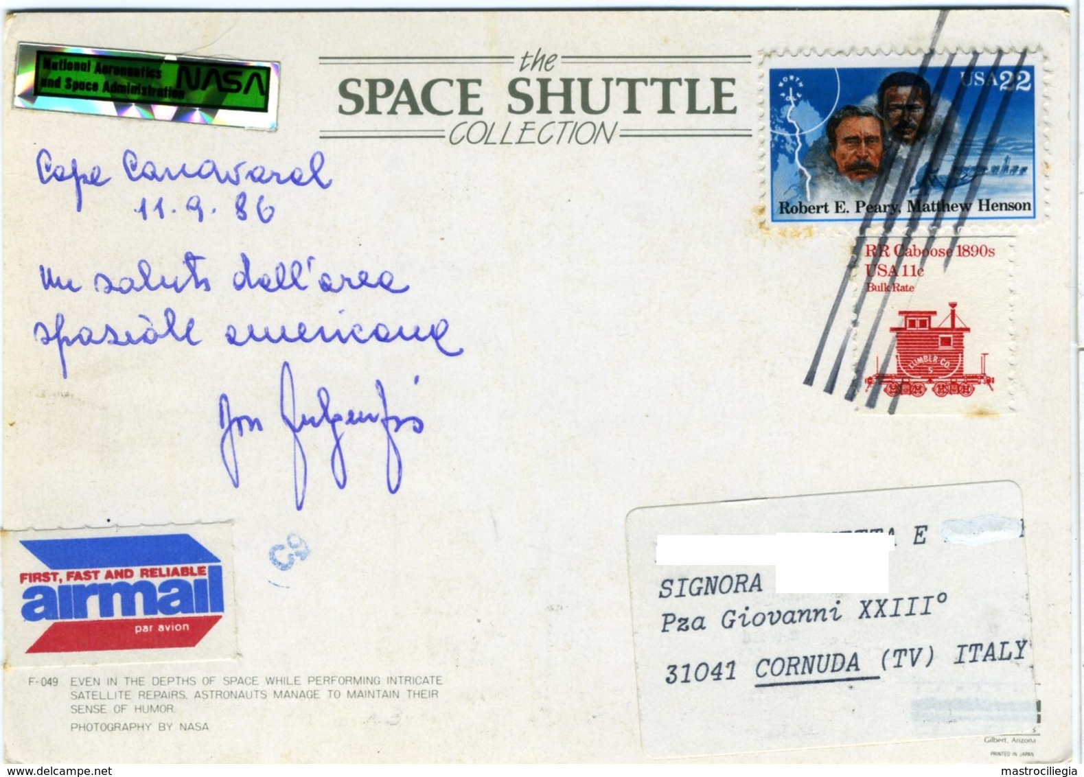 SPACE SHUTTLE  NASA  Astronauts Repairs Satellite   Nice Stamps - Spazio