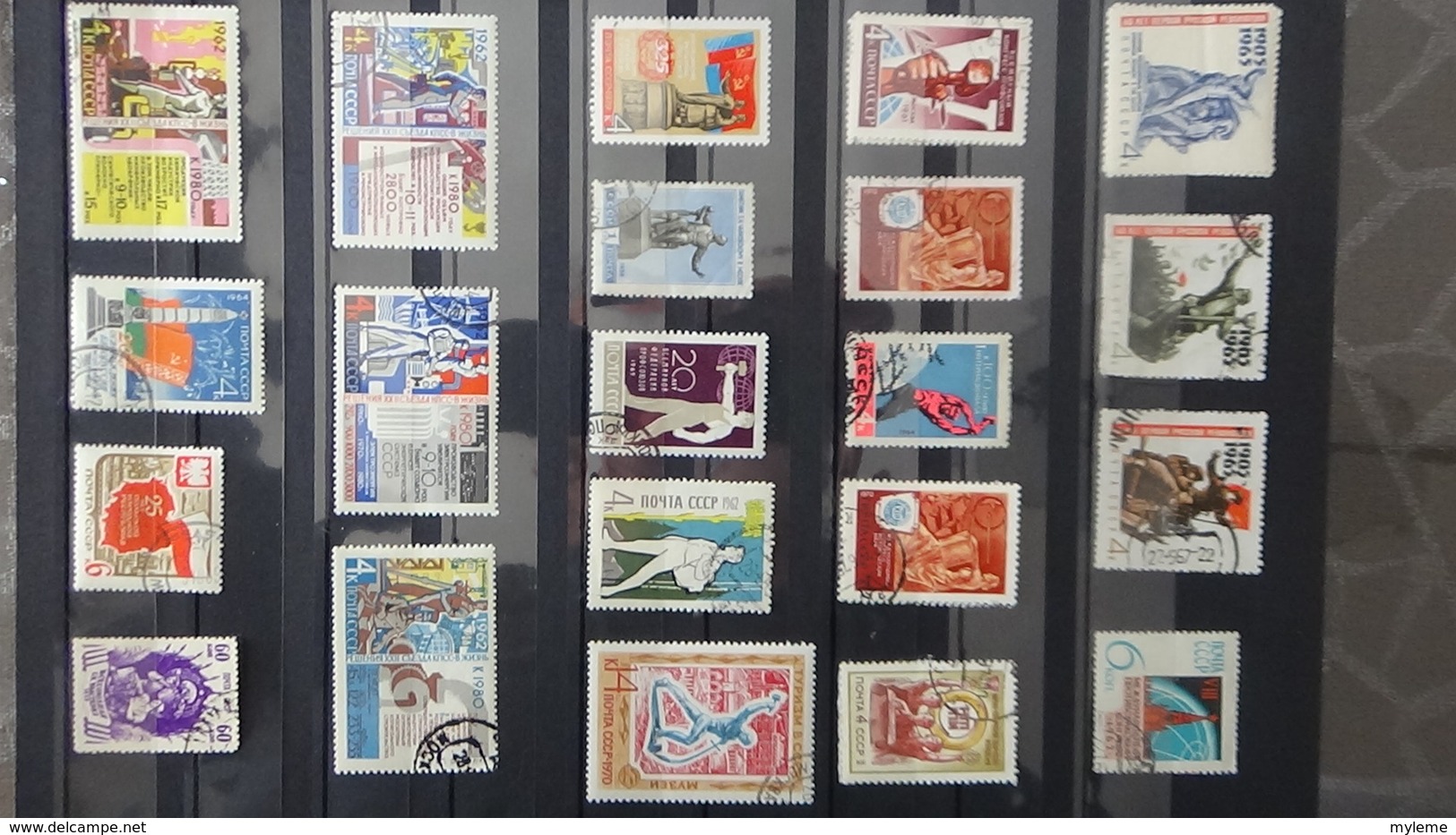 Timbres et blocs oblitérés de RUSSIE (NOYTA CCCP) Voir commentaires !!!