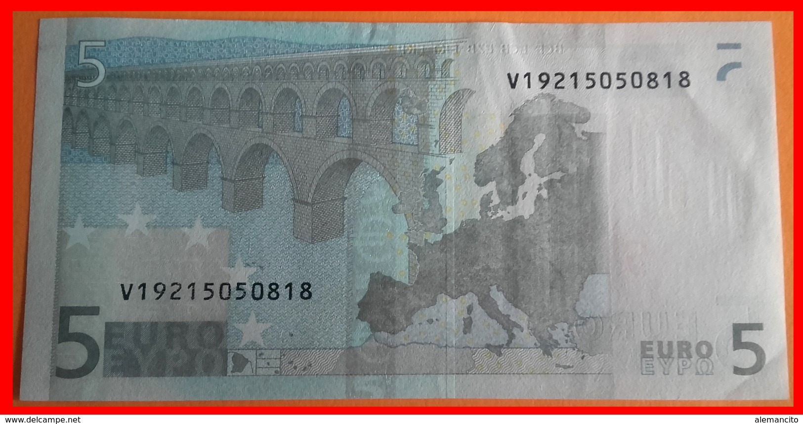 ESPAÑA  BILLETE DE 5.00 €  SIN CIRCULAR SERIE V19215050818 ESPAÑA  DEL AÑO 2002 - 5 Euro