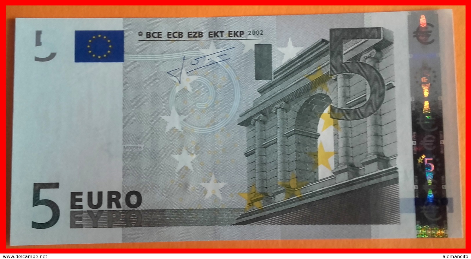 ESPAÑA  BILLETE DE 5.00 €  SIN CIRCULAR SERIE V11724601171 ESPAÑA  DEL AÑO 2002 - 5 Euro