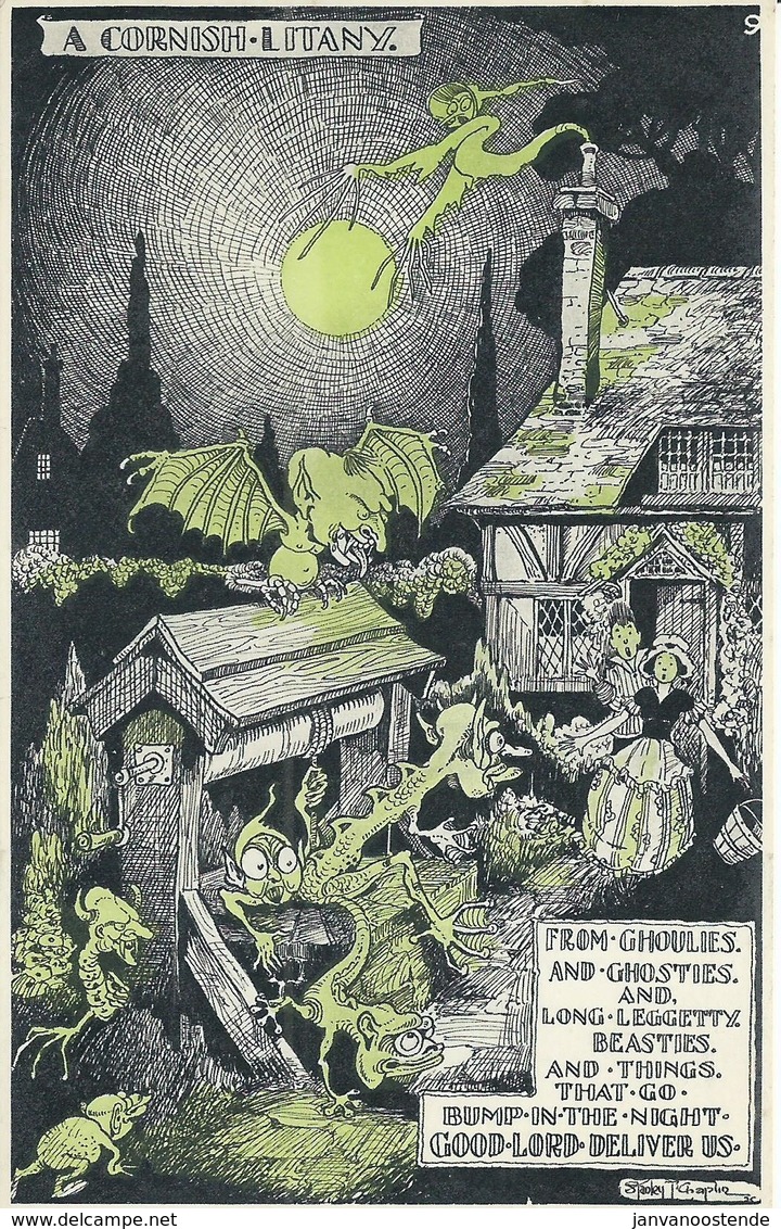 3257.  Cornwall, Cornish Litany, Ghoulies & Ghosties, By Stanley Chaplin, No.9 - Scilly Isles