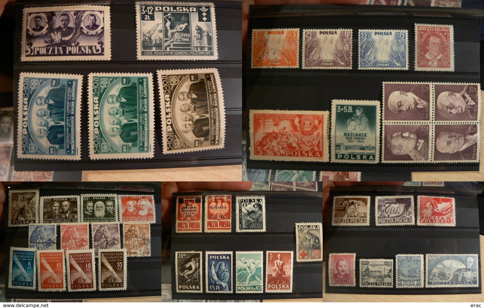 Pologne - Lot De Timbres Des Années 1940 - Majorité Neufs * - Des Séries Complètes - Cote + 130 - Collections