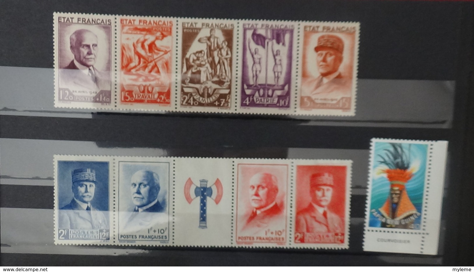 Timbres Et Blocs ** D'EUROPE Dont France Feuille N° 833A **  Bande 580A ** Et Autres Côte +++. Voir Commentaires !!! - Collections (en Albums)