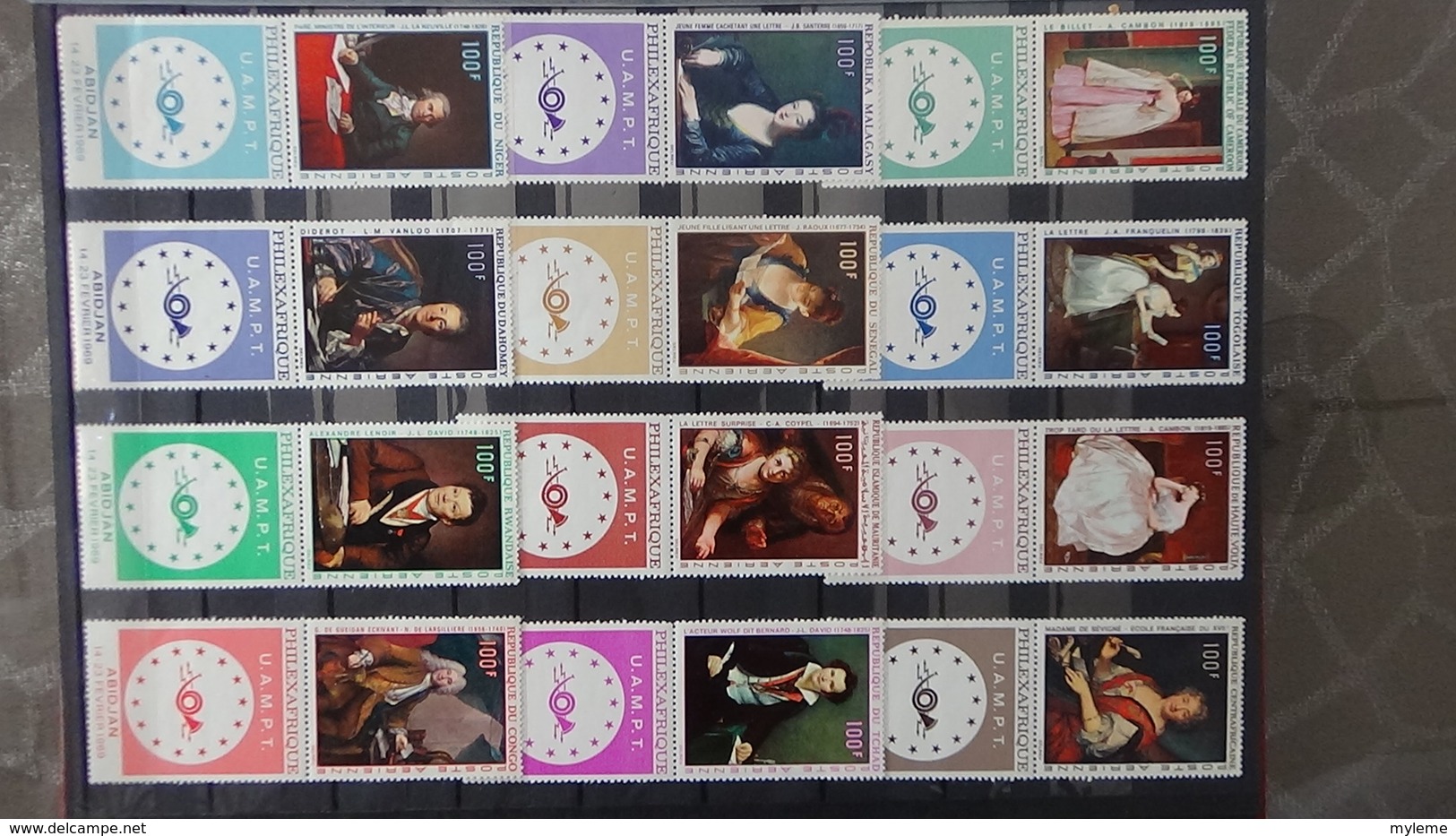 Timbres Et Blocs ** D'EUROPE Dont France Feuille N° 833A **  Bande 580A ** Et Autres Côte +++. Voir Commentaires !!! - Collections (en Albums)