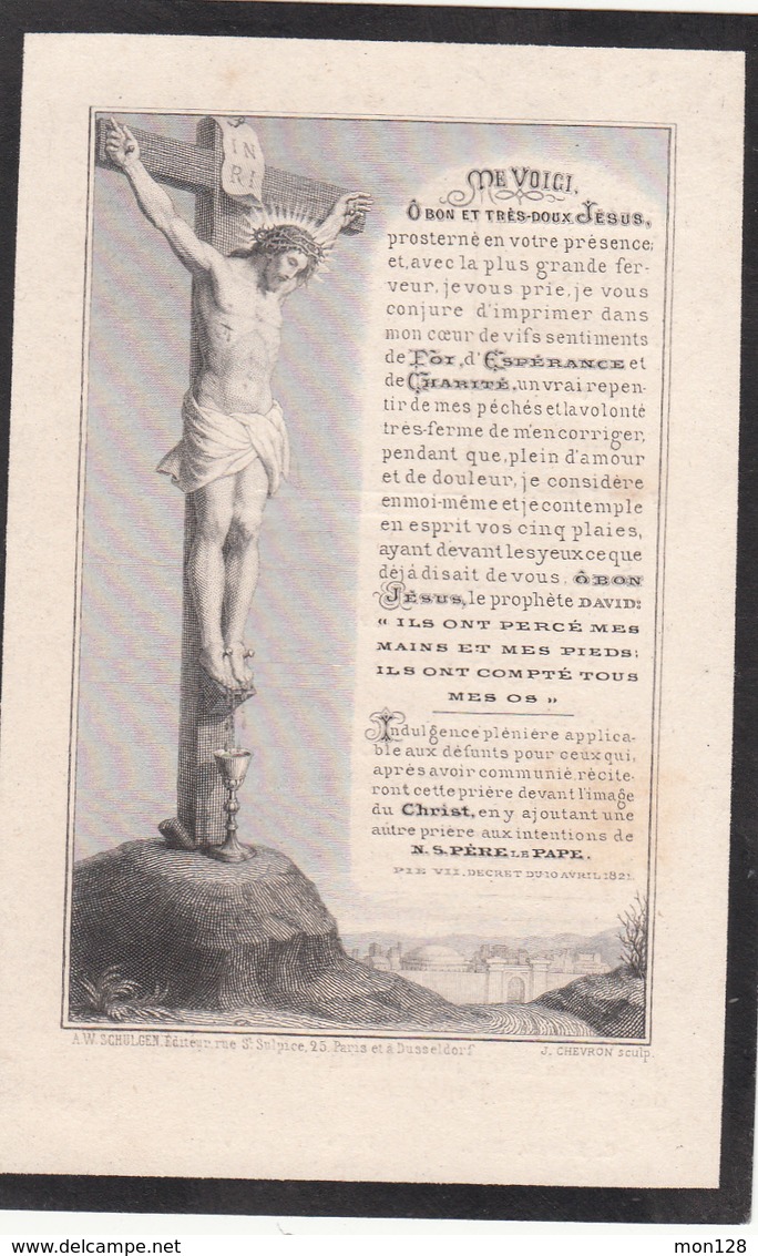 FAIRE PART DECES 30/11/1888 DE EDOUARD BRAME INSPECTEUR GENERAL DES PONT ET CHAUSSEES - Décès