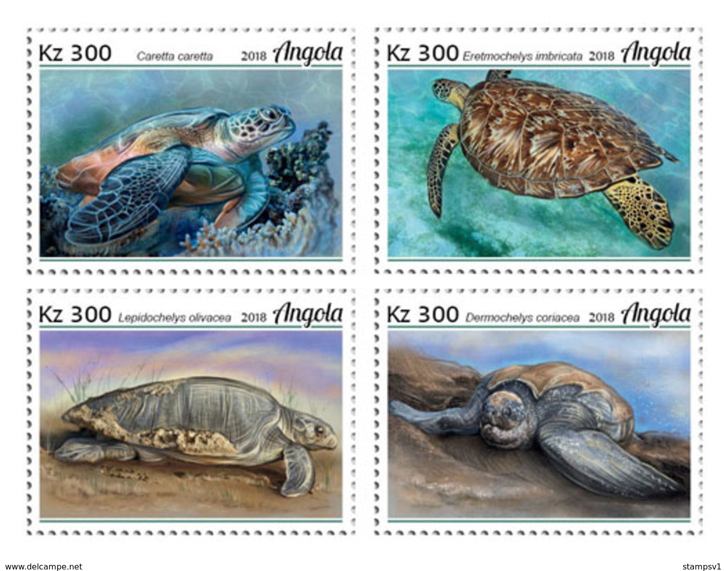 Angola 2018 Turtles. (104a) - Tortues