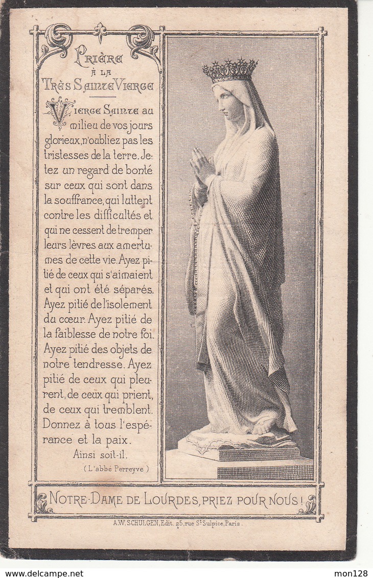 FAIRE PART DECES 25/07/1897 DE JEAN EVAIN - Décès