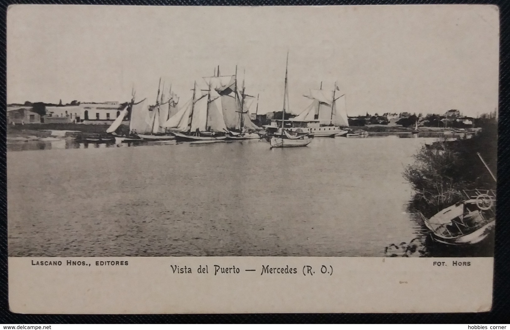 HC Pre 1906 - URUGUAY Rio Negro MERCEDES - VISTA DEL PUERTO - Edit.: LASCANO Hnos -  SCARCE  UNUSED POSTCARD - Uruguay