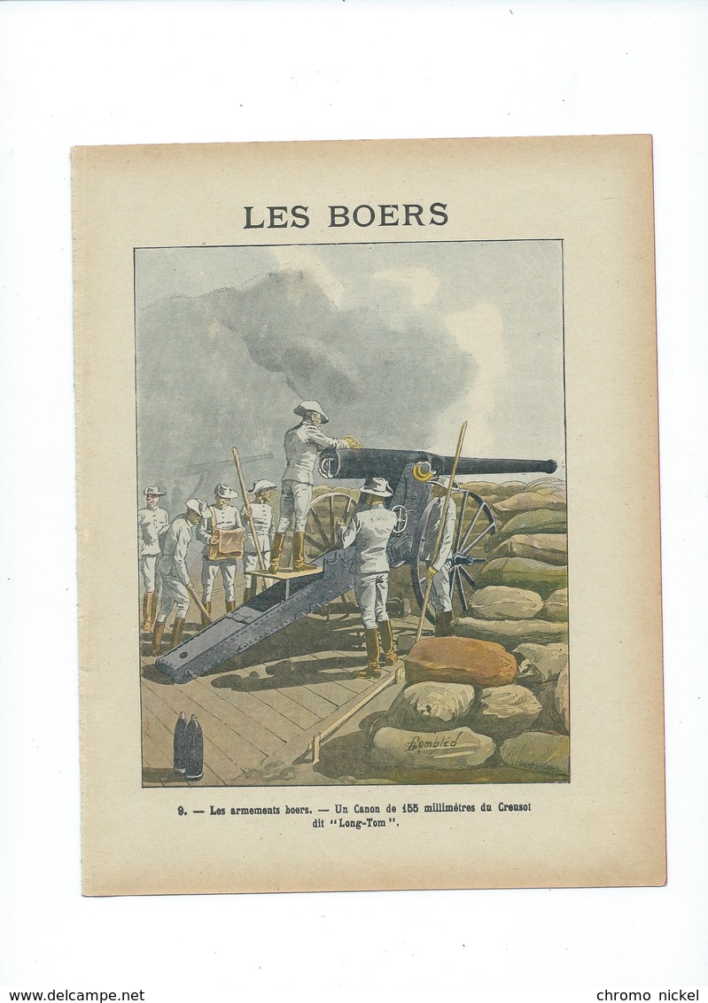 Les BOERS Afrique Angleterre Canon "LongTom" Protège-cahier Couverture 220 X 175 TB 3 Scans - Protège-cahiers