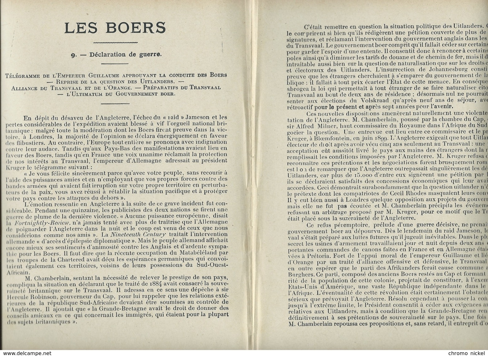 Les BOERS Afrique Angleterre Canon "LongTom" Protège-cahier Couverture 220 X 175 TB 3 Scans - Copertine Di Libri