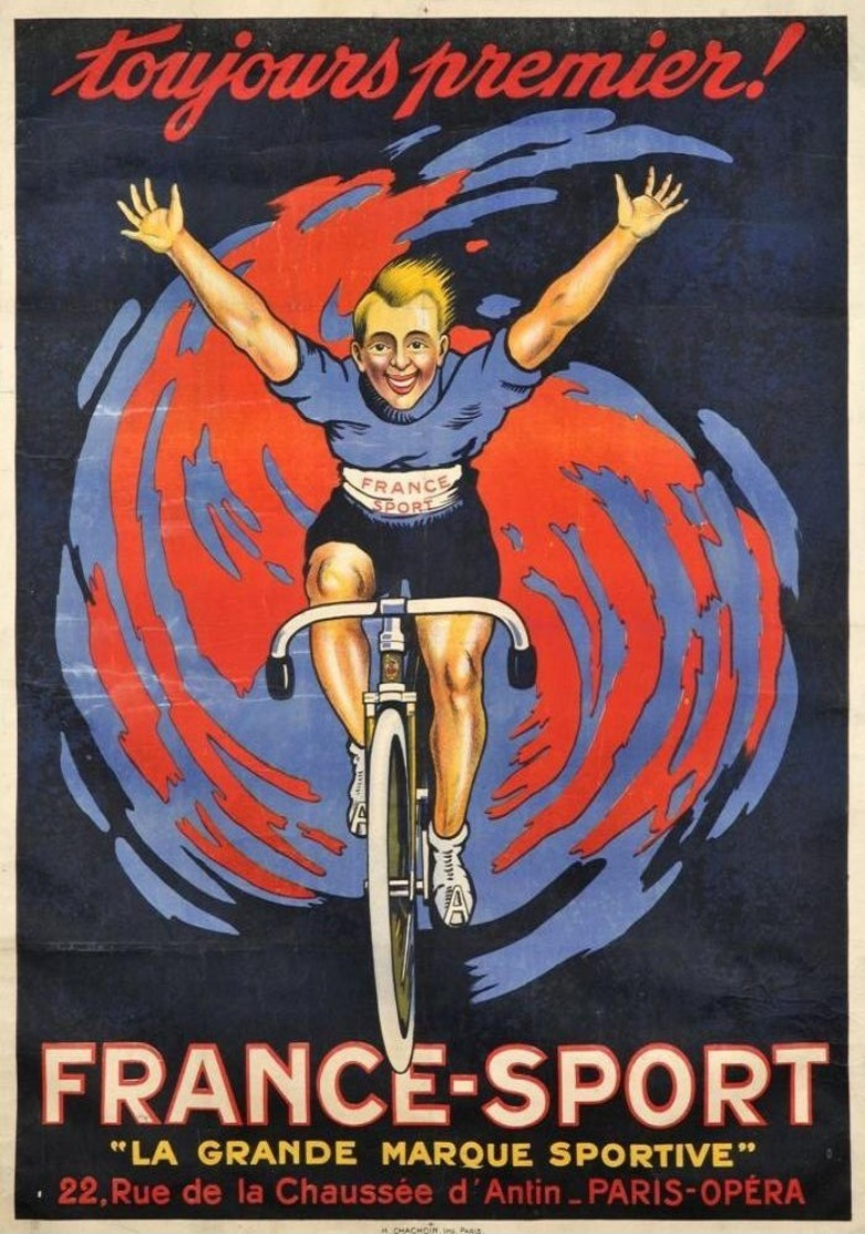 Cycle Postcard France-Sport 1910 - Reproduction - Advertising