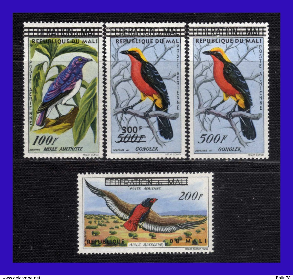 1960 - Mali - Sc- C 5 - C 8 - MNH - M  -183 - Malí (1959-...)