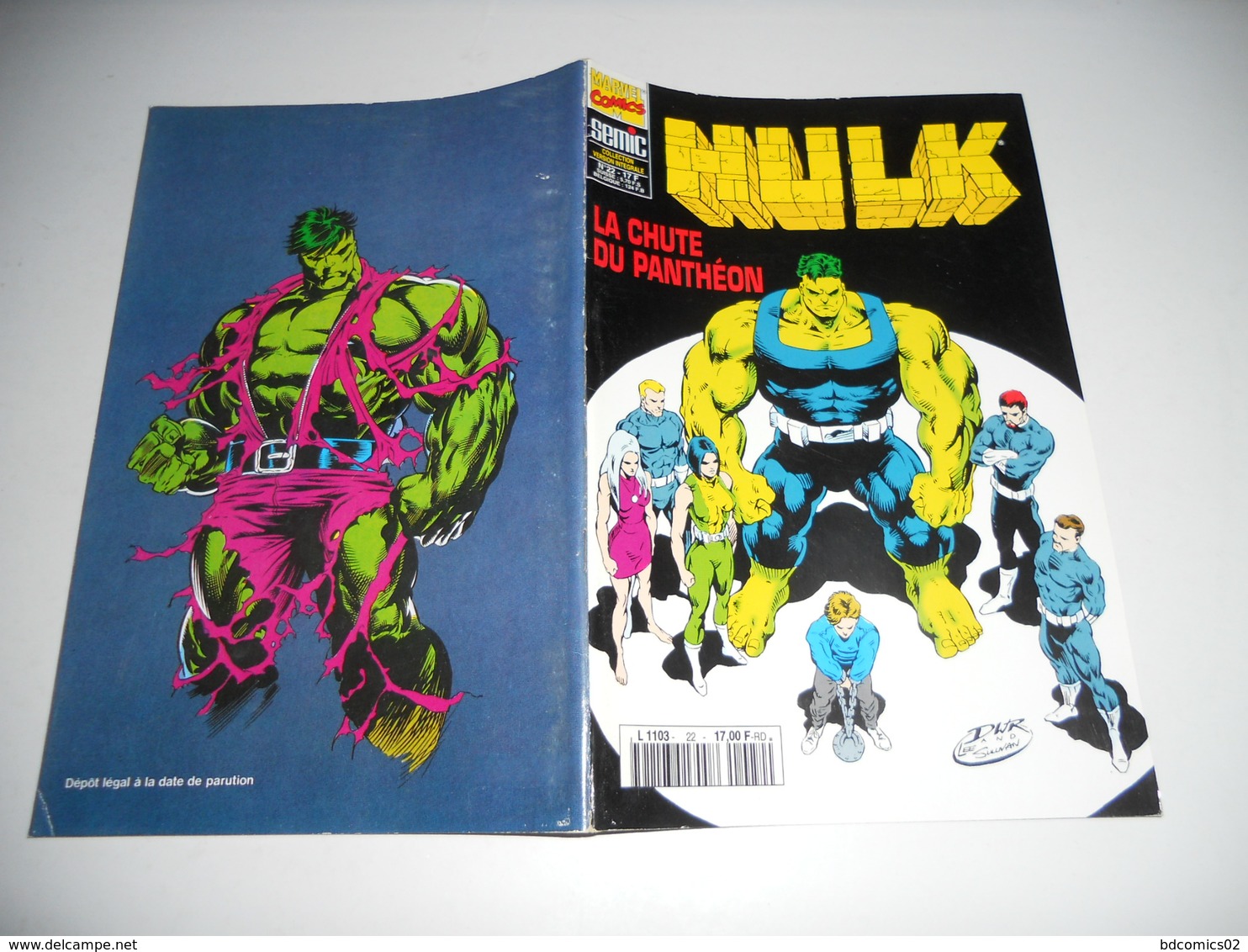 Hulk (Collection Version Intégrale SEMIC ) N° 22 : La Chute Du Panthéon TBE - Hulk