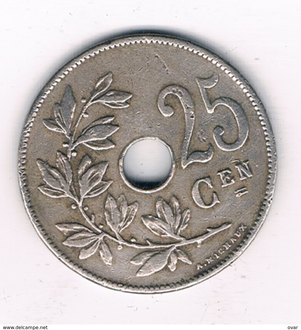 25 CENTIMES 1910 VL  FR BELGIE /8730/ - 25 Centimes