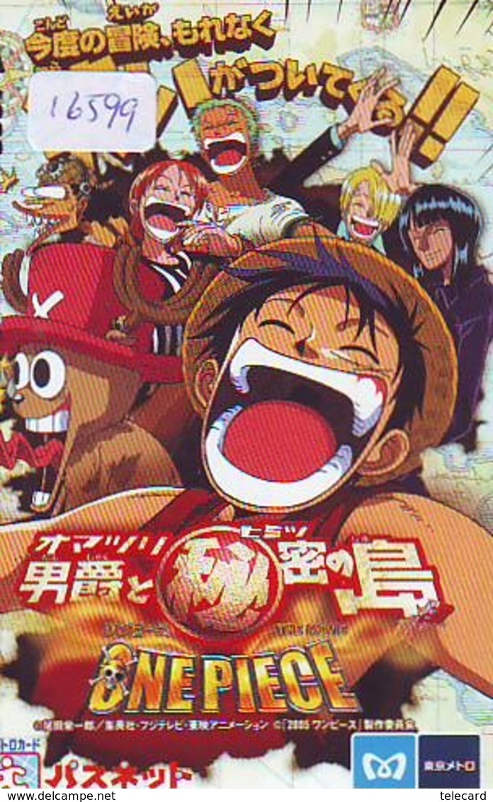 Carte Prépayée Japon * MANGA * ONE PIECE * ANIMATE * ANIME (16.599) Movie Japan Prepaid Card * KARTE - Cómics