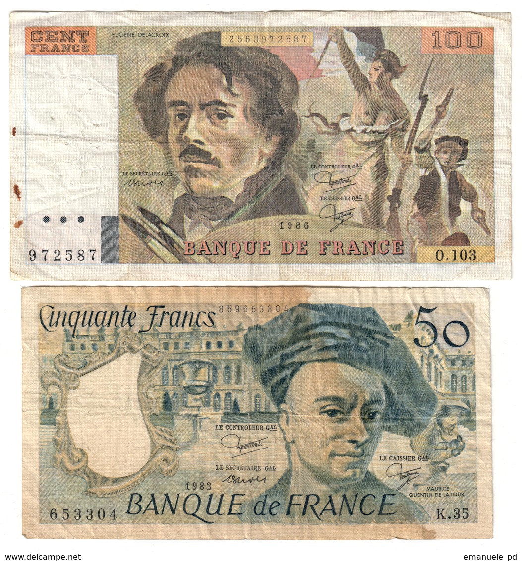France Lot Set 50 & 100 Francs - Non Classificati