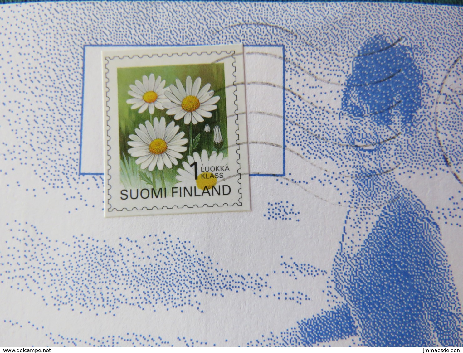 Finland 1996 Cover To Helsinki - Flowers Adhesive Unperforated - Lettres & Documents
