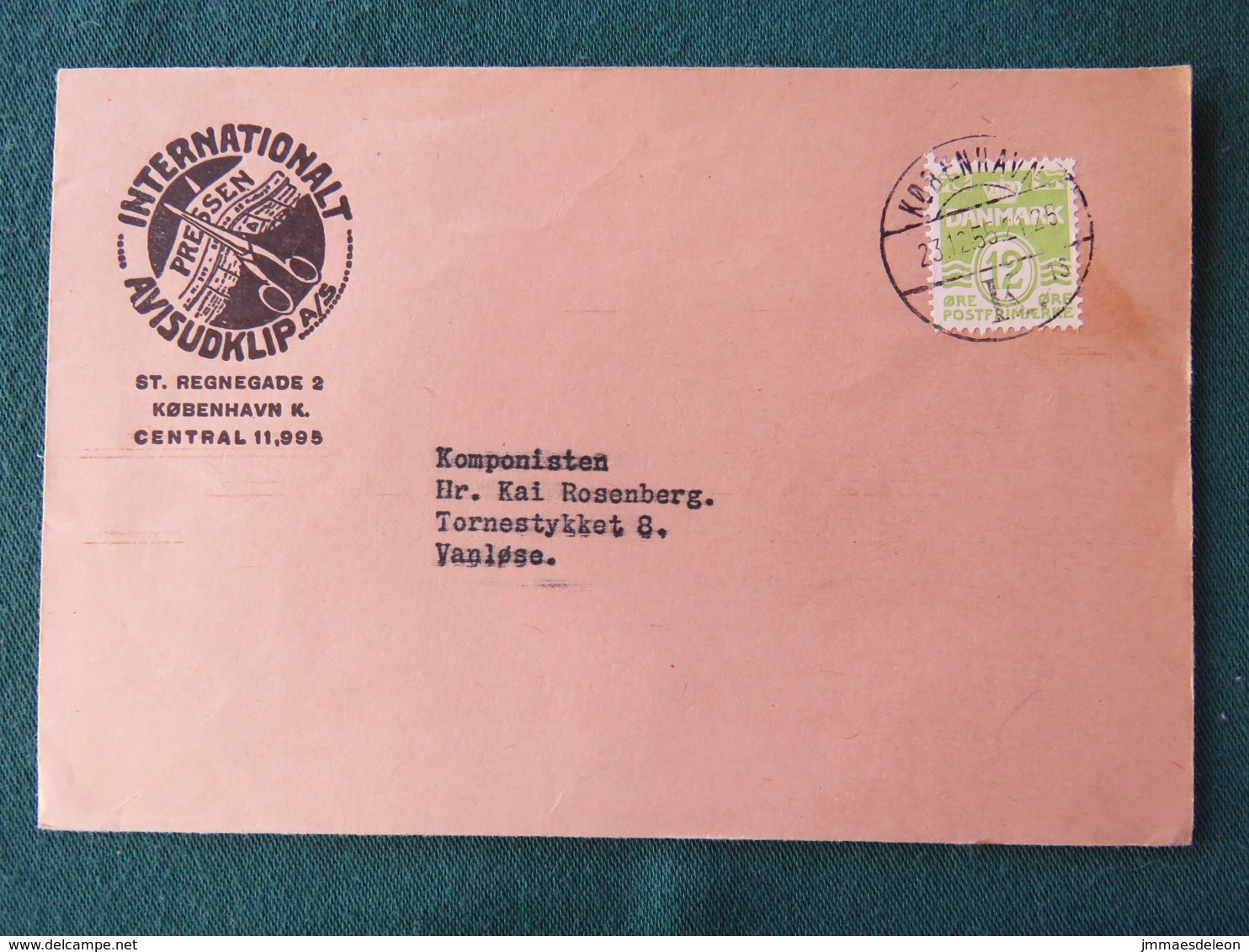 Denmark 1955 Cover To Vanlose - Newspaper - Lettres & Documents