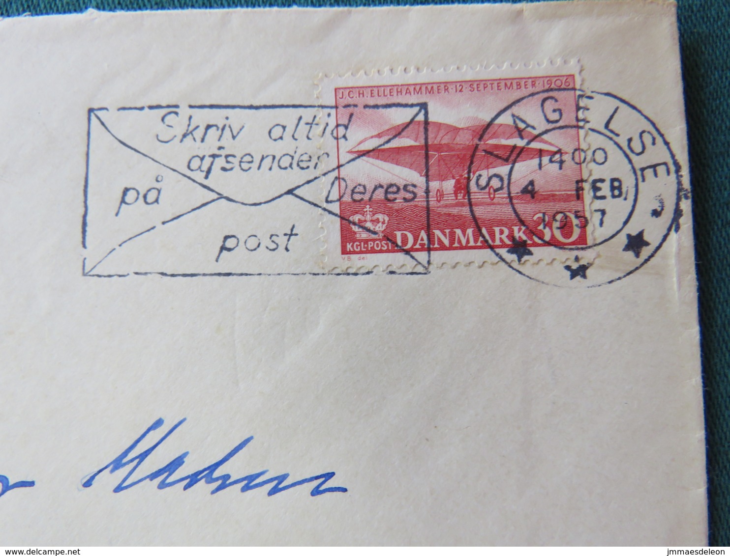 Denmark 1957 Cover Local - Plane - Lettres & Documents