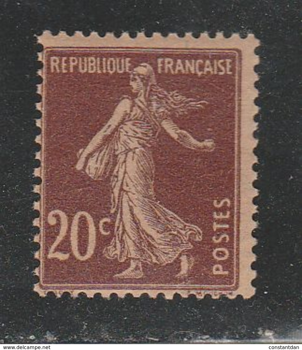 FRANCE N° 139 20C BRUN ROUGE PAPIER GC NEUF SANS CHARNIERE - Nuovi