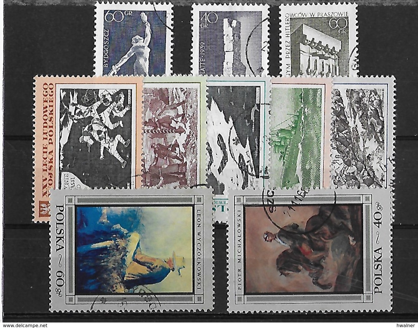 Pologne Lot Année 1968 O. - Oblitérés