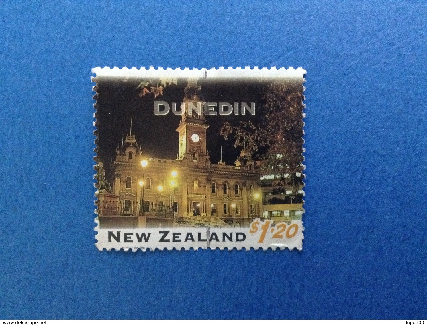 NUOVA ZELANDA NEW ZEALAND TURISTICA CITTA' DUNEDIN $ 1.20 FRANCOBOLLO USATO STAMP USED - Usati