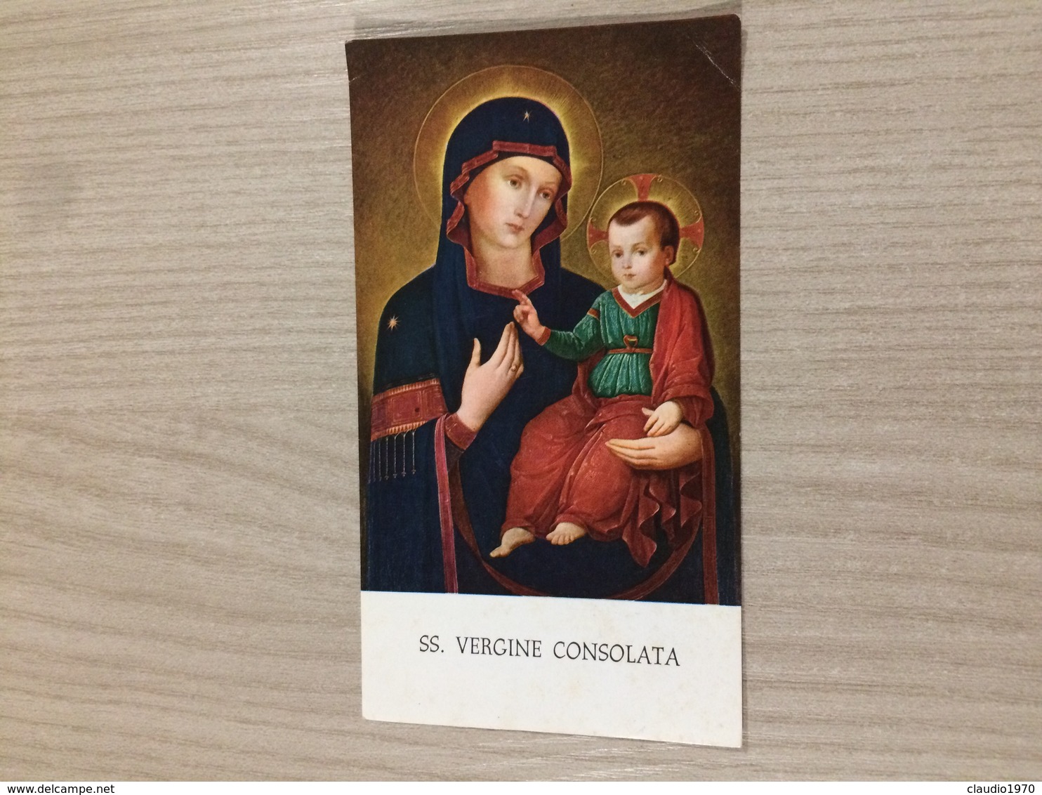 Santino SS. Vergine Consolata - Andachtsbilder