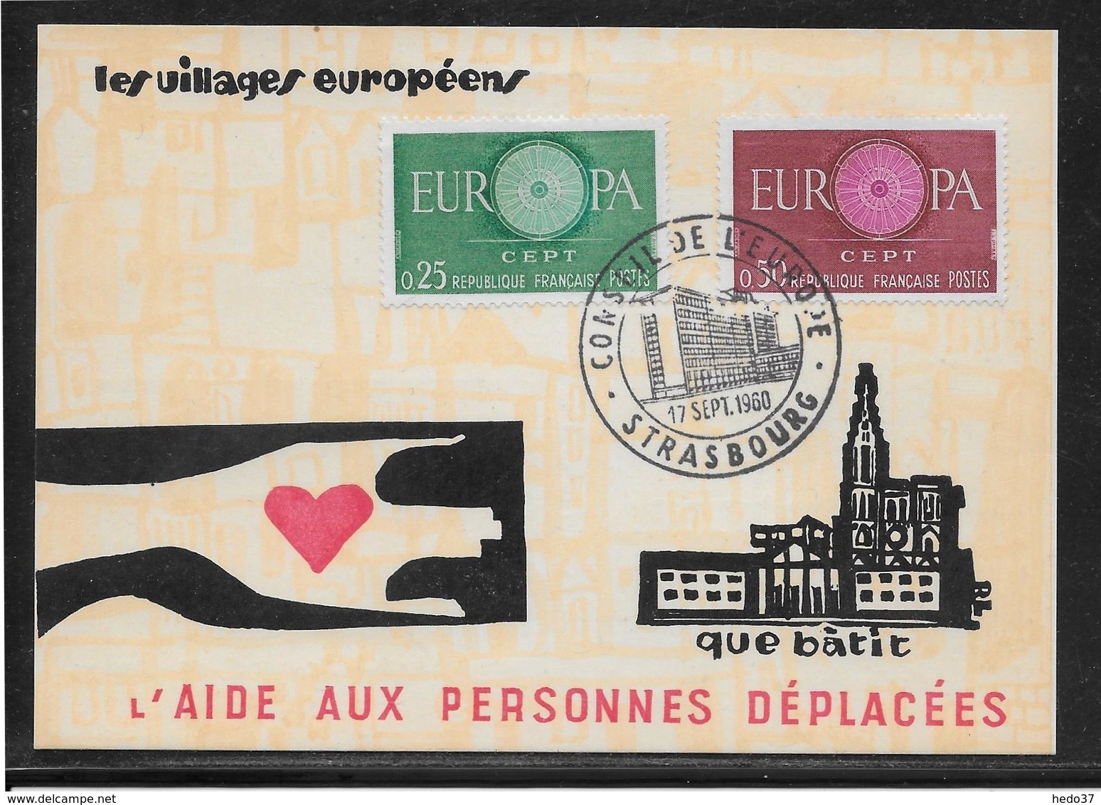 France Europa - Conseil De L'Europe - 1960 - Document - 1960