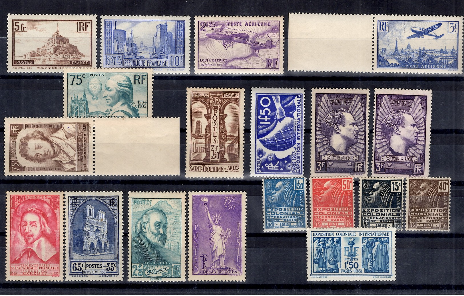 France Belle Collection De Bonnes Valeurs Neufs ** MNH 1930/1937. Gommes D'origine. TB. A Saisir! - Collections