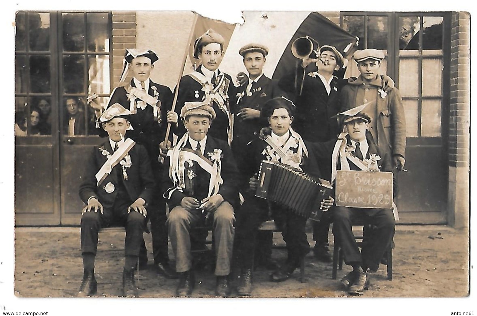 ST-BRISSON --Carte Photo - Les Conscrits - Classe 1925 Pho CHANDIOUX à Verdun Sur Le Doubs - Autres & Non Classés