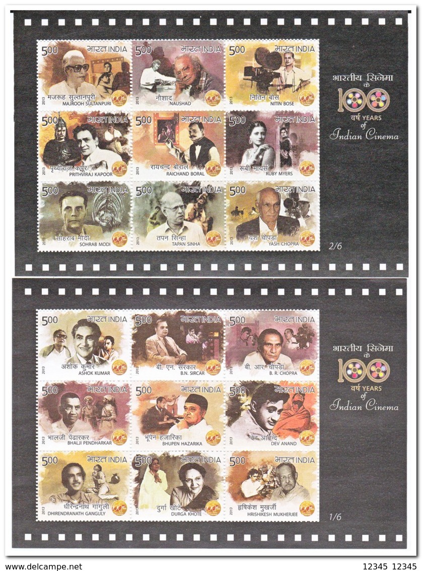 India 2013, Postfris MNH, Film - Unused Stamps