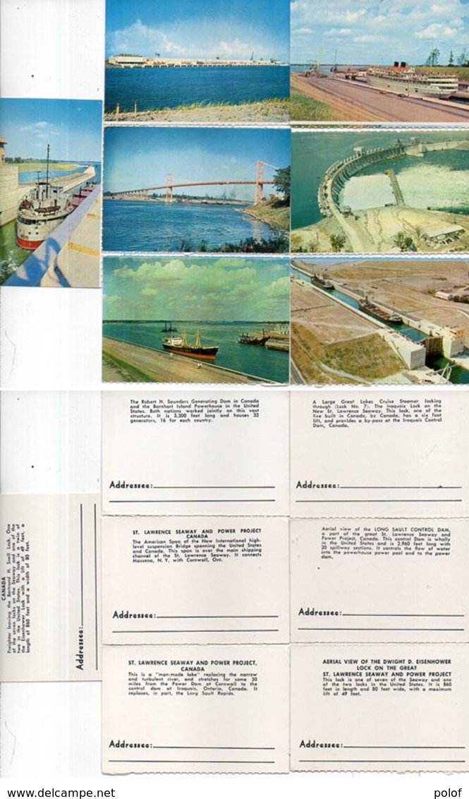 7 Illustrations - Bateaux Ecluses - Barrages ....  (110637) - Bateaux