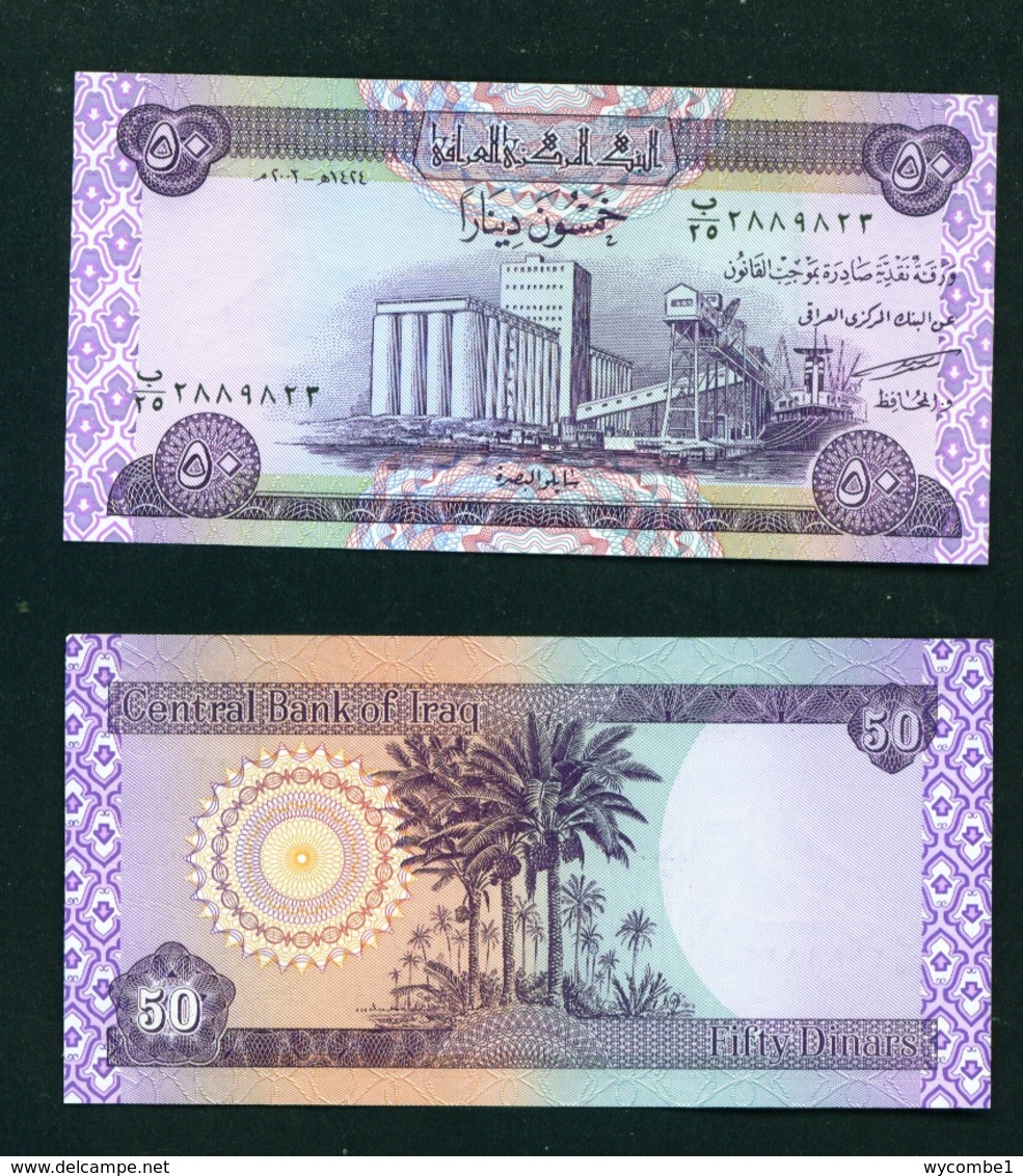 IRAQ - 2003 50 Dinars UNC - Irak