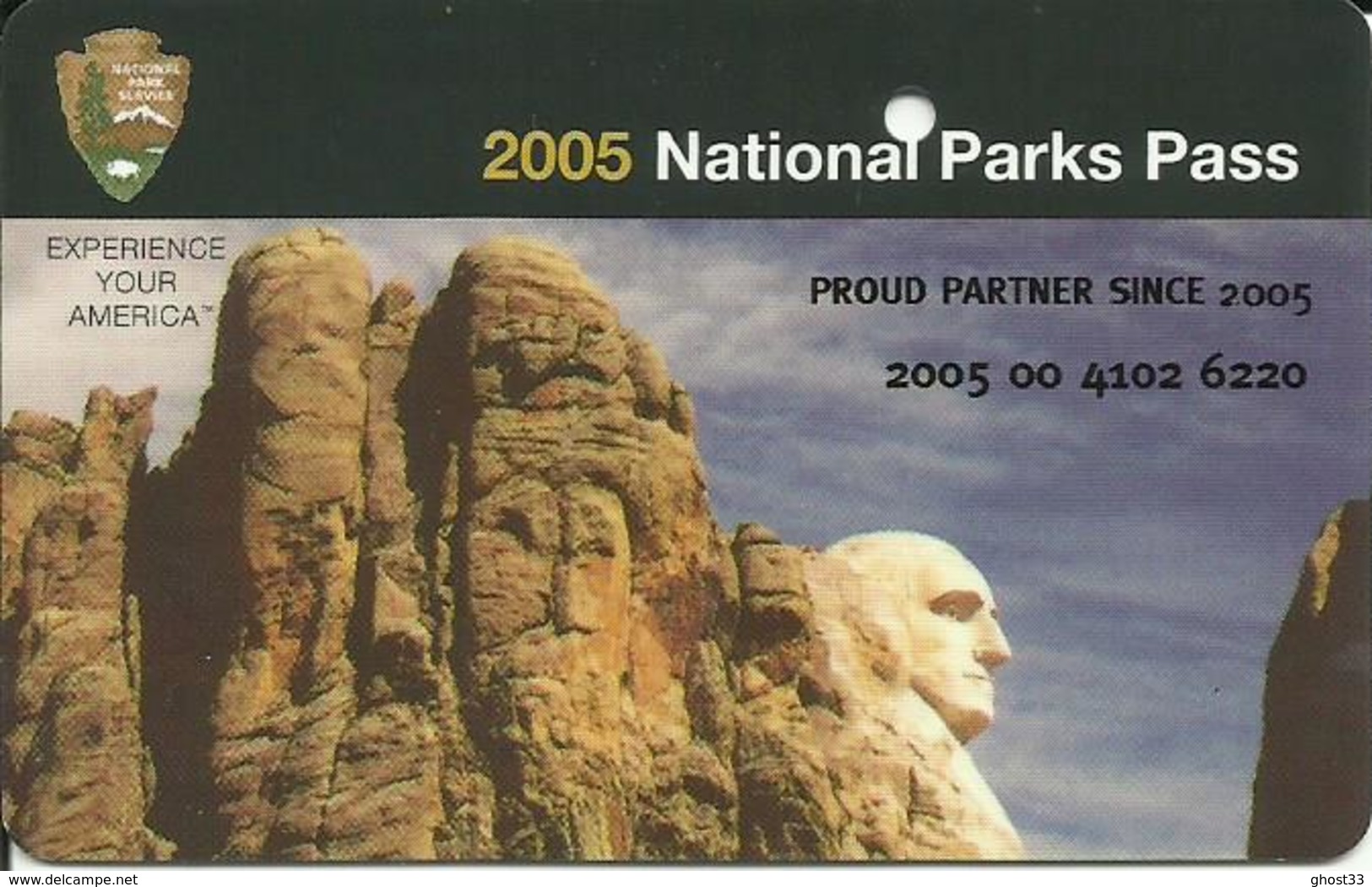 NATIONAL PARKS PASS - USA - 2005 - Autres & Non Classés