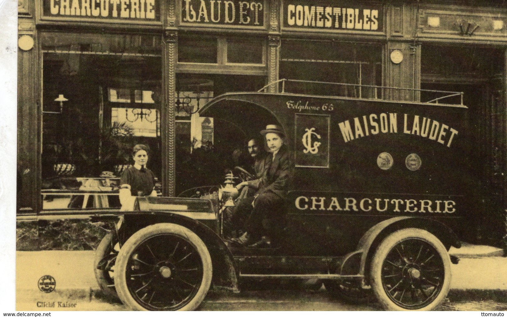 Automobiles A Paris  -  Charcuterie - Maison Laudet  -  CPR - Motos