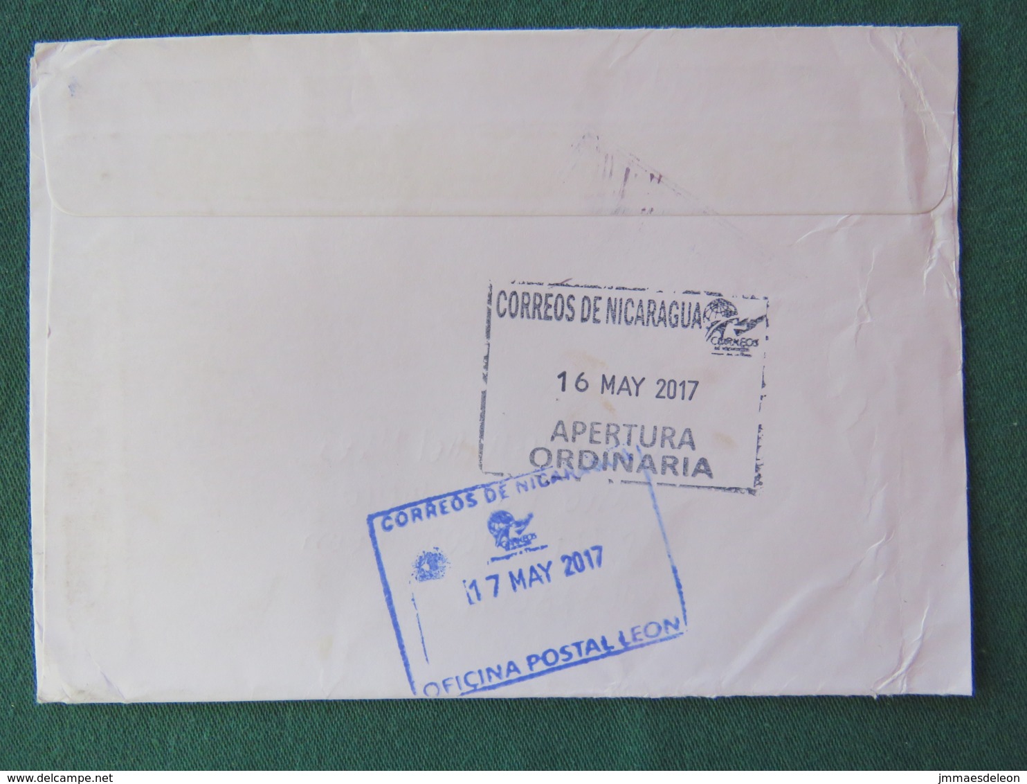 Greece 2017 Cover To Nicaragua - Flowers - Storia Postale