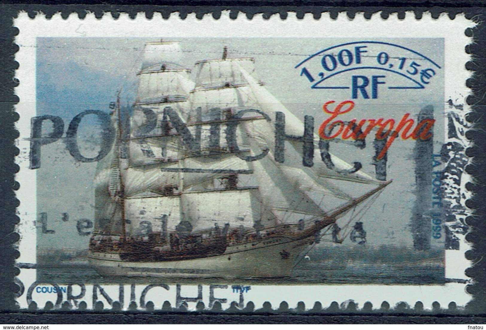 France, "Europa" Dutch Ship, 1999, VFU - Used Stamps